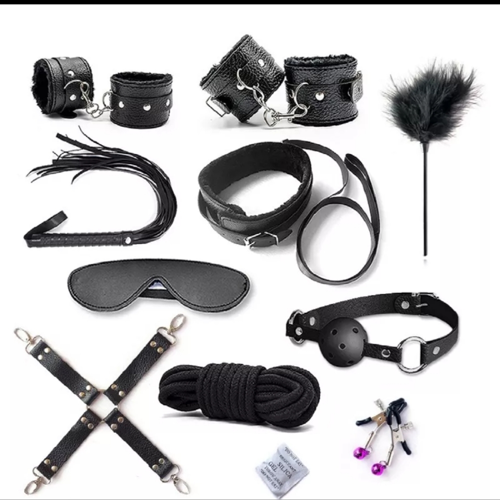 New BDSM Adult Beginner Set Black